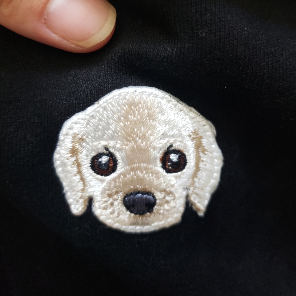 NEW BP Black Cocker Spaniel Cropped Sweater - Picture 3 of 8